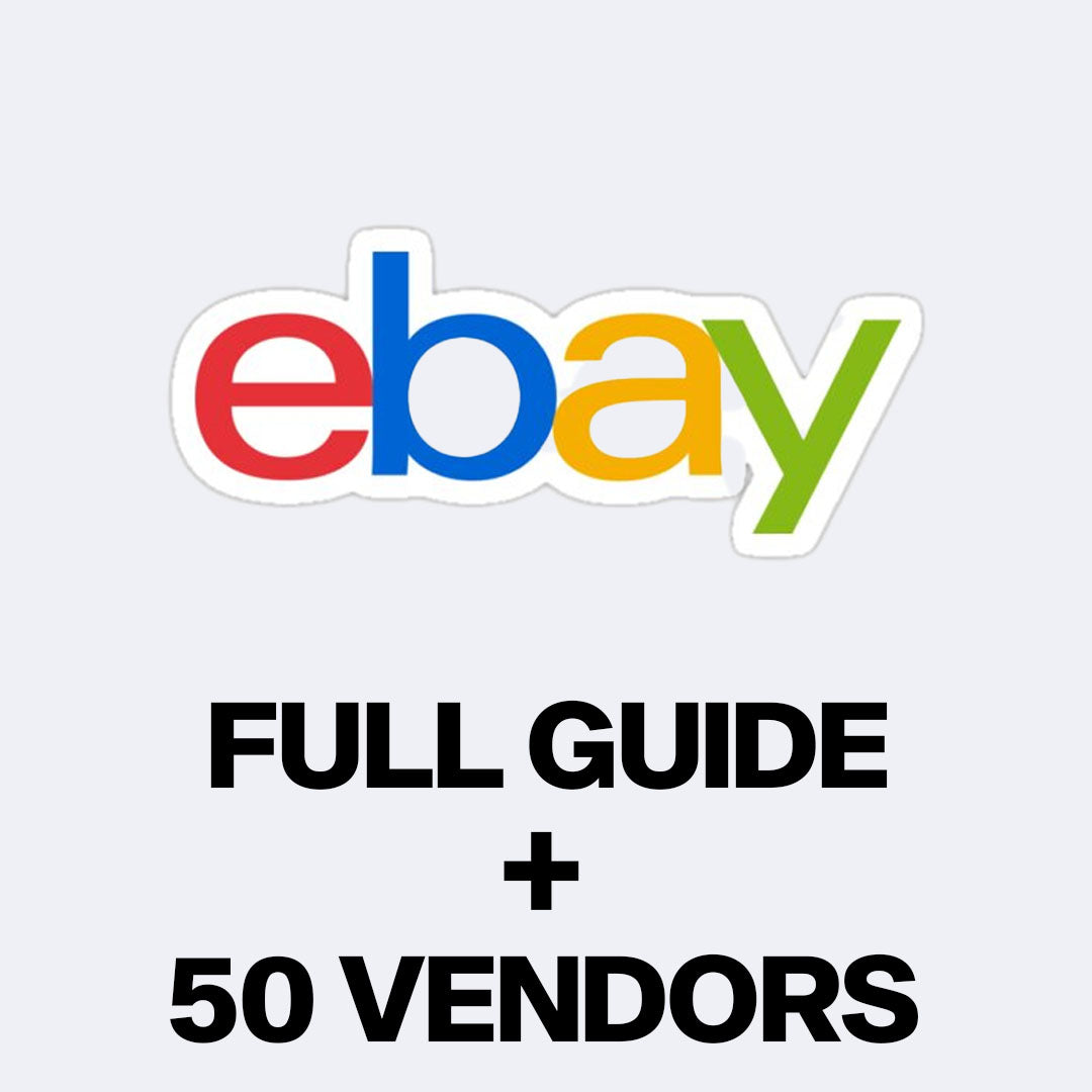 FULL eBay Guide with ALL Vendors (50+ Suppliers)